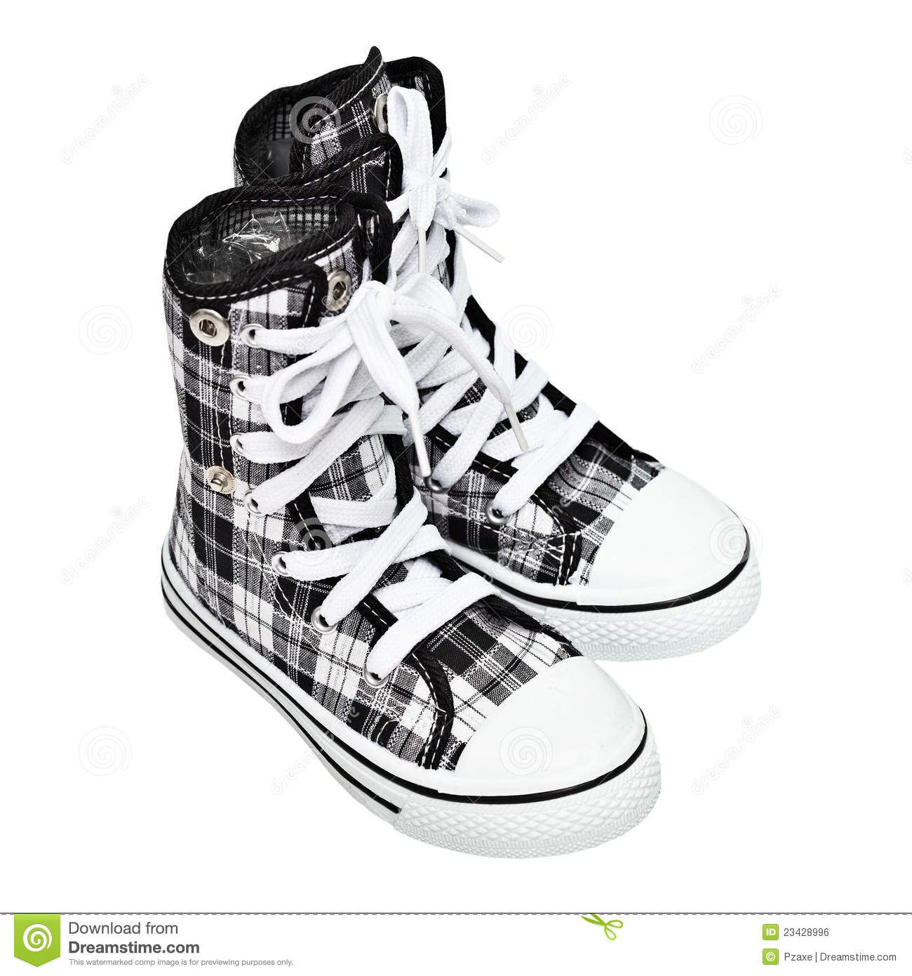Sports Shoes   High Top Sneakers Royalty Free Stock Image   Image