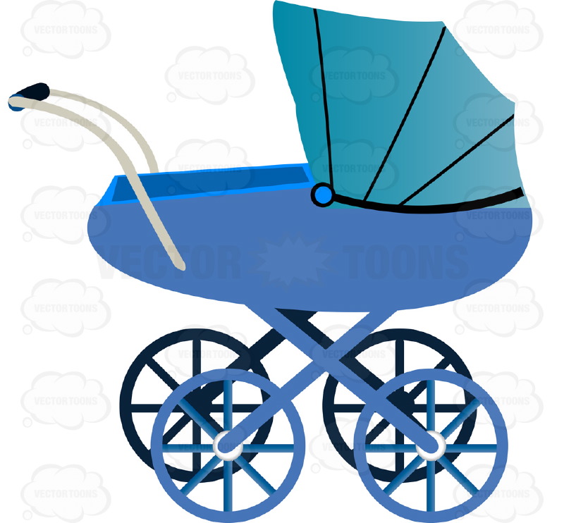 Cartoon Baby Stroller Baby Buggy Carriage With