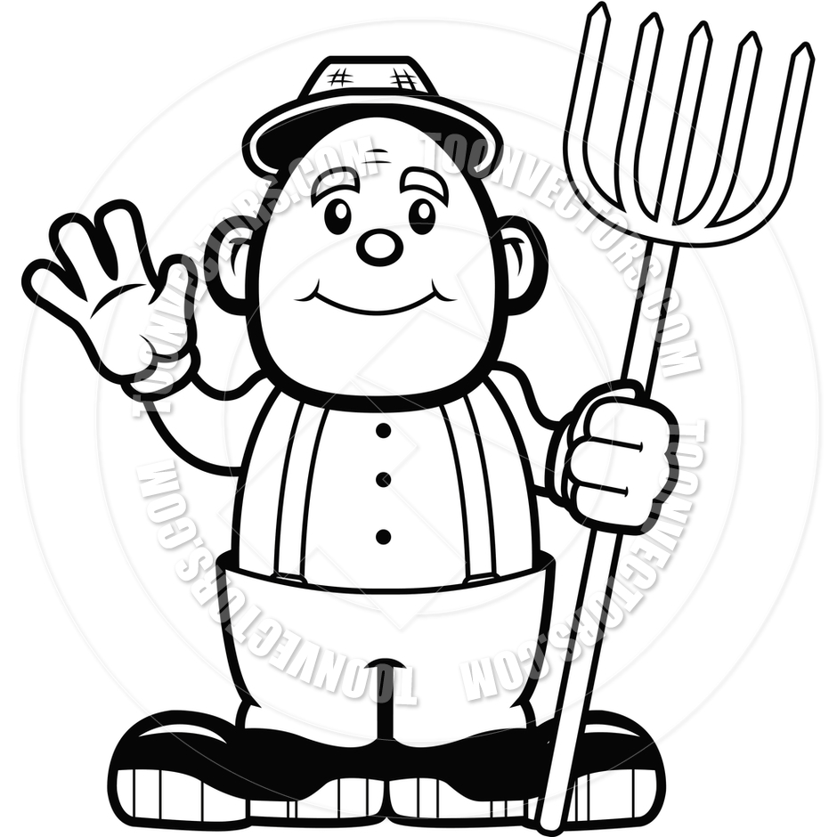 Farmer Clip Art Black And White Images   Pictures   Becuo