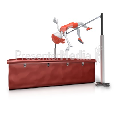 Female Clear High Jump Bar   3d Figures   Great Clipart For