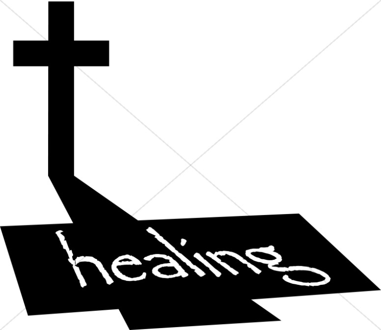 Healing In The Shadow Of The Cross 2   Cross Word Art
