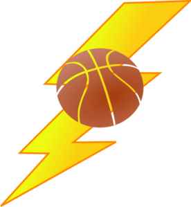 Basketball Lighting Bolt Clip Art At Clker Com   Vector Clip Art