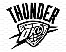 Thunder Logo Dxf Svg Vector Decal Vinyl Paper Cut Cutting Basketball