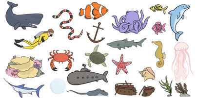Under The Sea Clip Art Images   Animals Under The Sea Sea