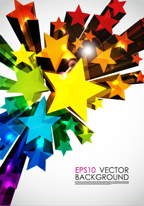 Colorful Stars Background Art Vector 05   Over Millions Vectors