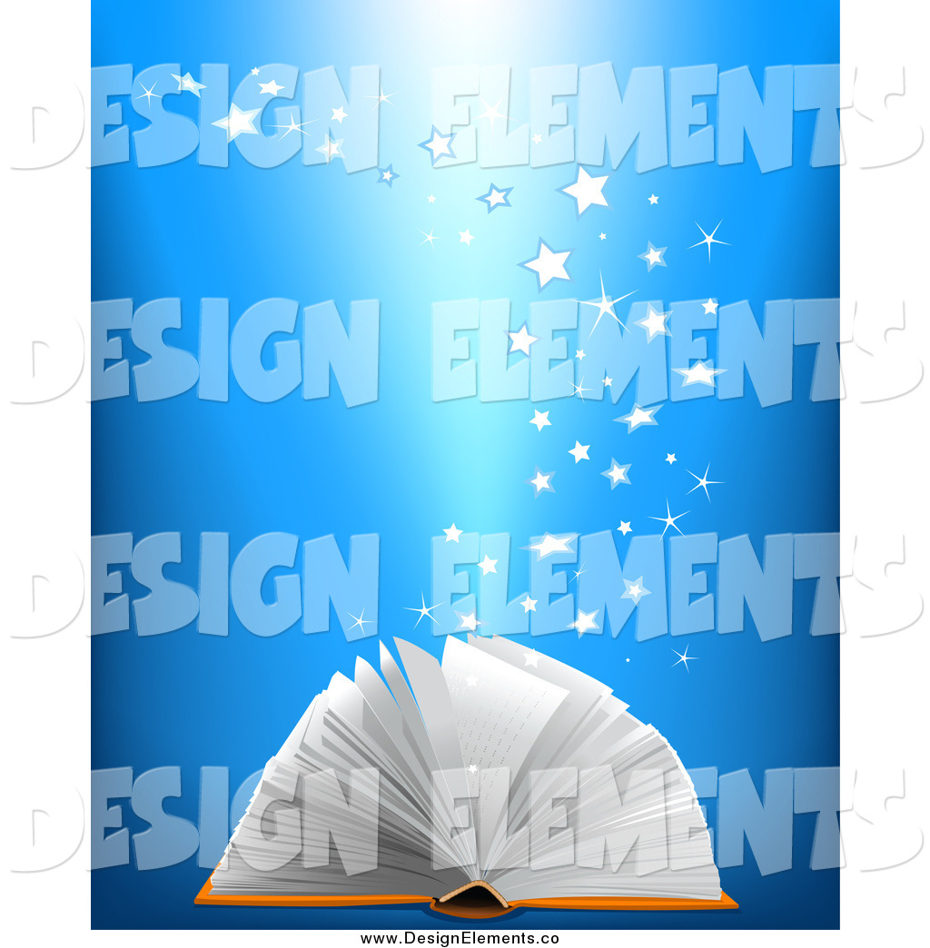 Larger Preview  Vector Clip Art Of Stars Rising From An Open Book By