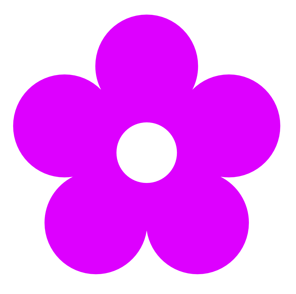 Pretty Purple Flower Clip Art Purple Flower Clipart Border