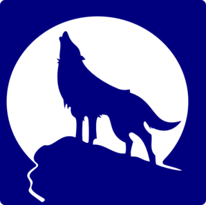 Wolf Silhouette To The Moon Clip Art At Clker Com   Vector Clip Art