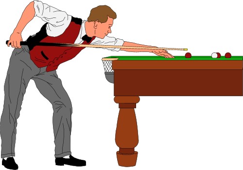 Woman Pool Player Clipart   Free Clip Art Images