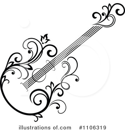 Guitar Clipart  1106319   Illustration By Seamartini Graphics