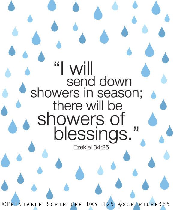 Ezekiel 34 26  Showers Of Blessing  8x10 Diy Printable Christian    