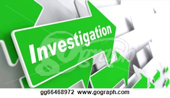     Investigation Slogan On A Grey Background  3d Render   Clip Art