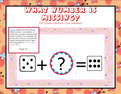 Missing Number Common Core Cards Domino Math Pdf Printable Pages Free