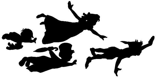 Peter Pan Flying Silhouette Tumblr Images   Pictures   Becuo