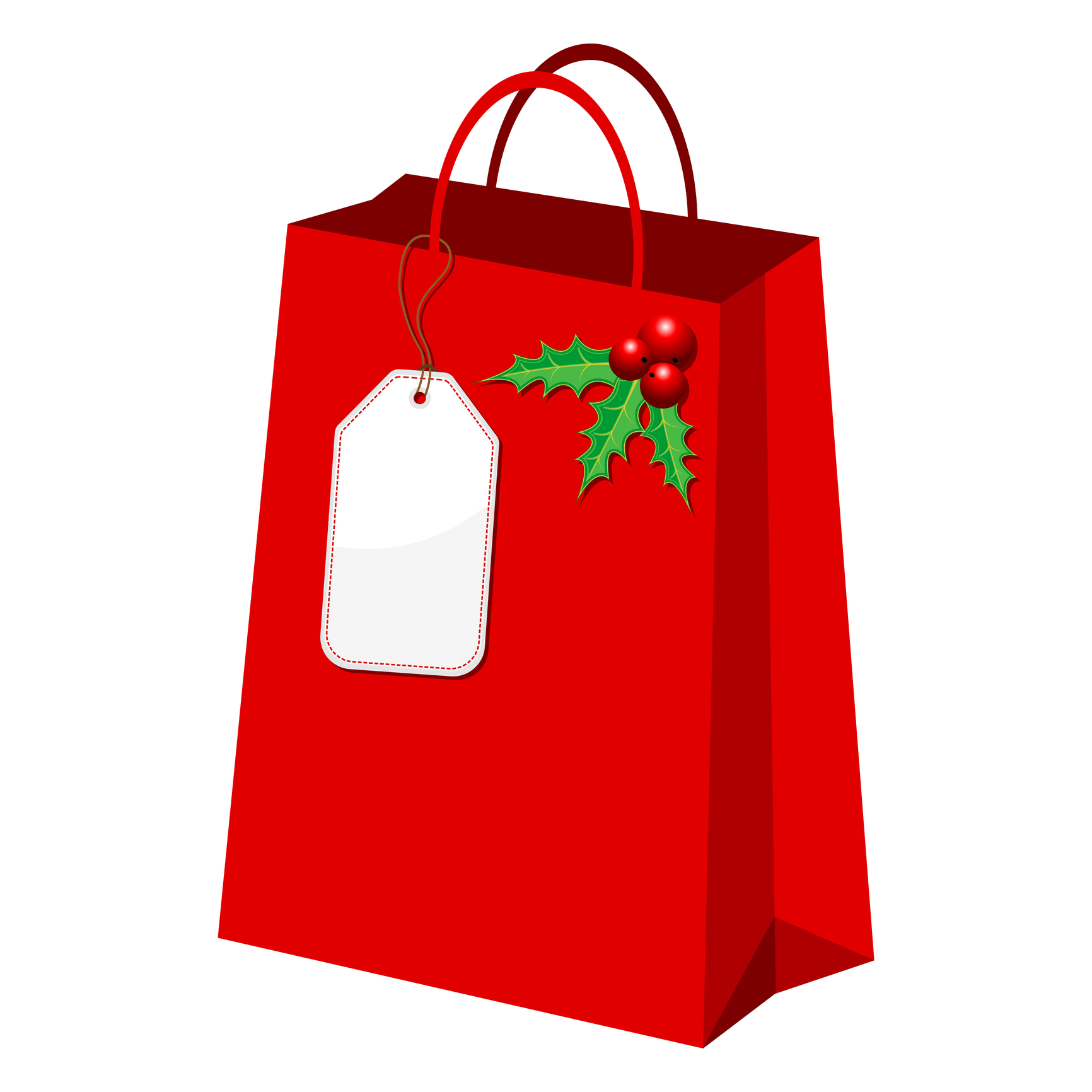 Christmas Shopping Bag Clip Art