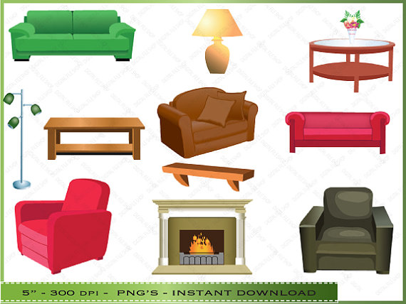 Living Room Furniture Clipart Furniture Clipart   Clip Art
