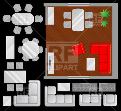 Living Room Furniture Clipart Royalty Free Clipart Picture