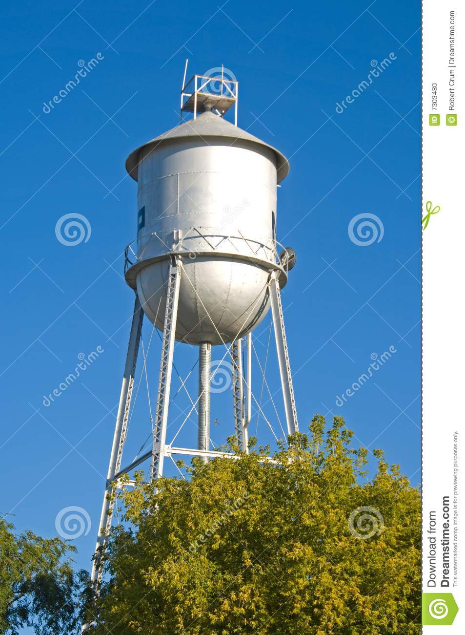 Old Fashioned Water Tower Stock Photo   Image  7303480