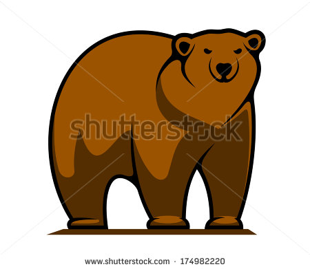 Pin Fighting Grizzly Bear Mascot Clip Art Use To Create A Logo Decal