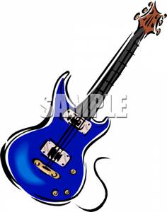 Blue Guitar Clip Art Blue Guitar Cl