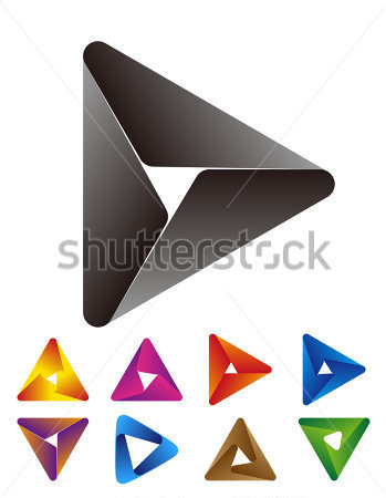 Design Triangle Logo Element  Vector Arrows Icon Template  You Can Use