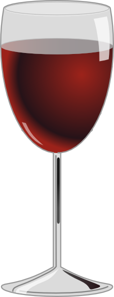 Glass Of Wine 2 Clip Art At Clker Com   Vector Clip Art Online