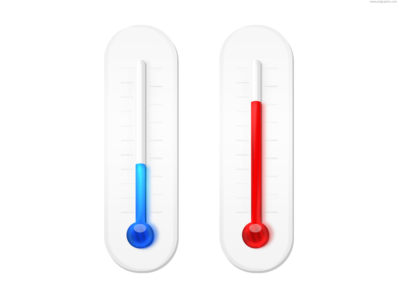 Winter And Summer Thermometers Icon  Psd    Psdgraphics
