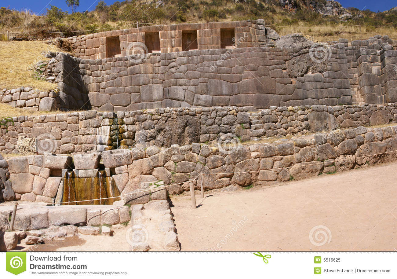 Inca Baths Stone Architecture Tambo Machay Royalty Free Stock Photo