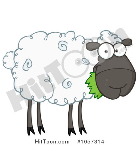 Royalty Free Vector Clip Art Illustration Of A Black Barnyard Sheep