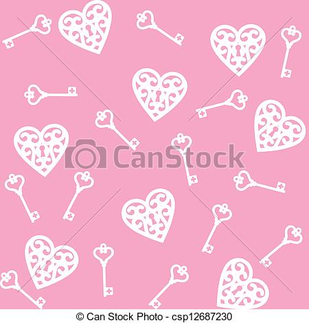Key   Seamless Pink Background With Lock    Csp12687230   Search Clip