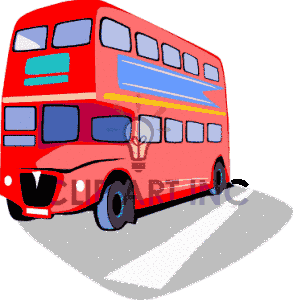 Double Decker Bus Buses Transport 04 065 Clip Art Transportation Land