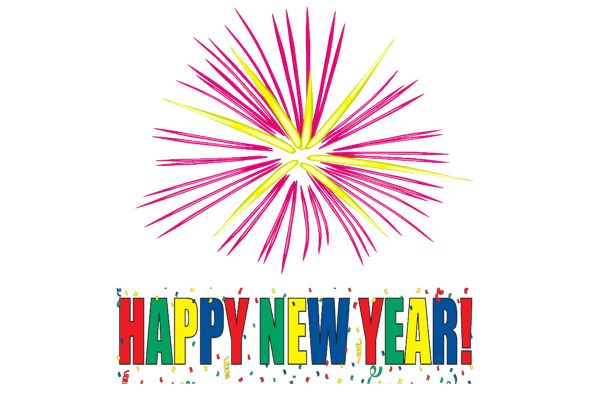 Happy New Year Fireworks Clip Art