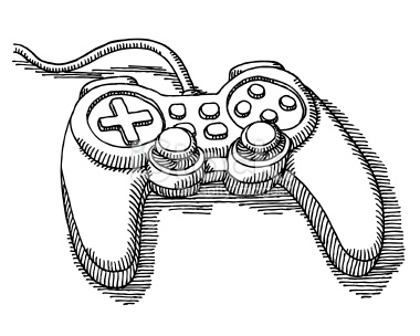Stock Illustration 22220642 Video Game Controller Drawing Jpg