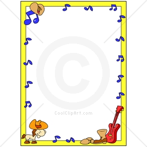 Coolclipart Com   Clip Art For  Borders Western Music   Image Id