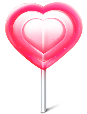 Heart Candy Clipart Valentine S Day Sweet Icon   Just Free Image