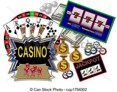 Winners Party  Casino Card Games Clip Art