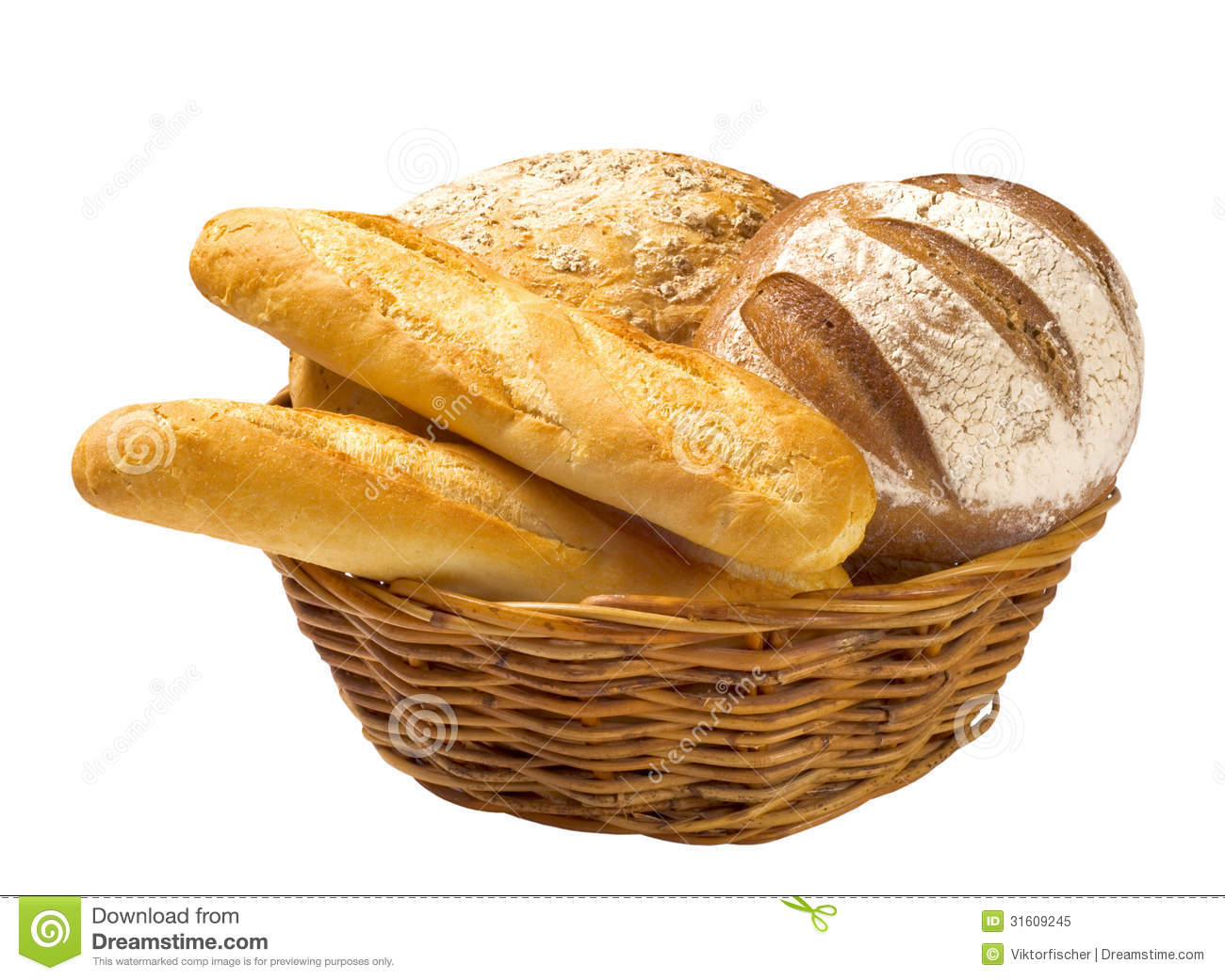 Bread Basket Clipart Bread Loaves And Baguettes In