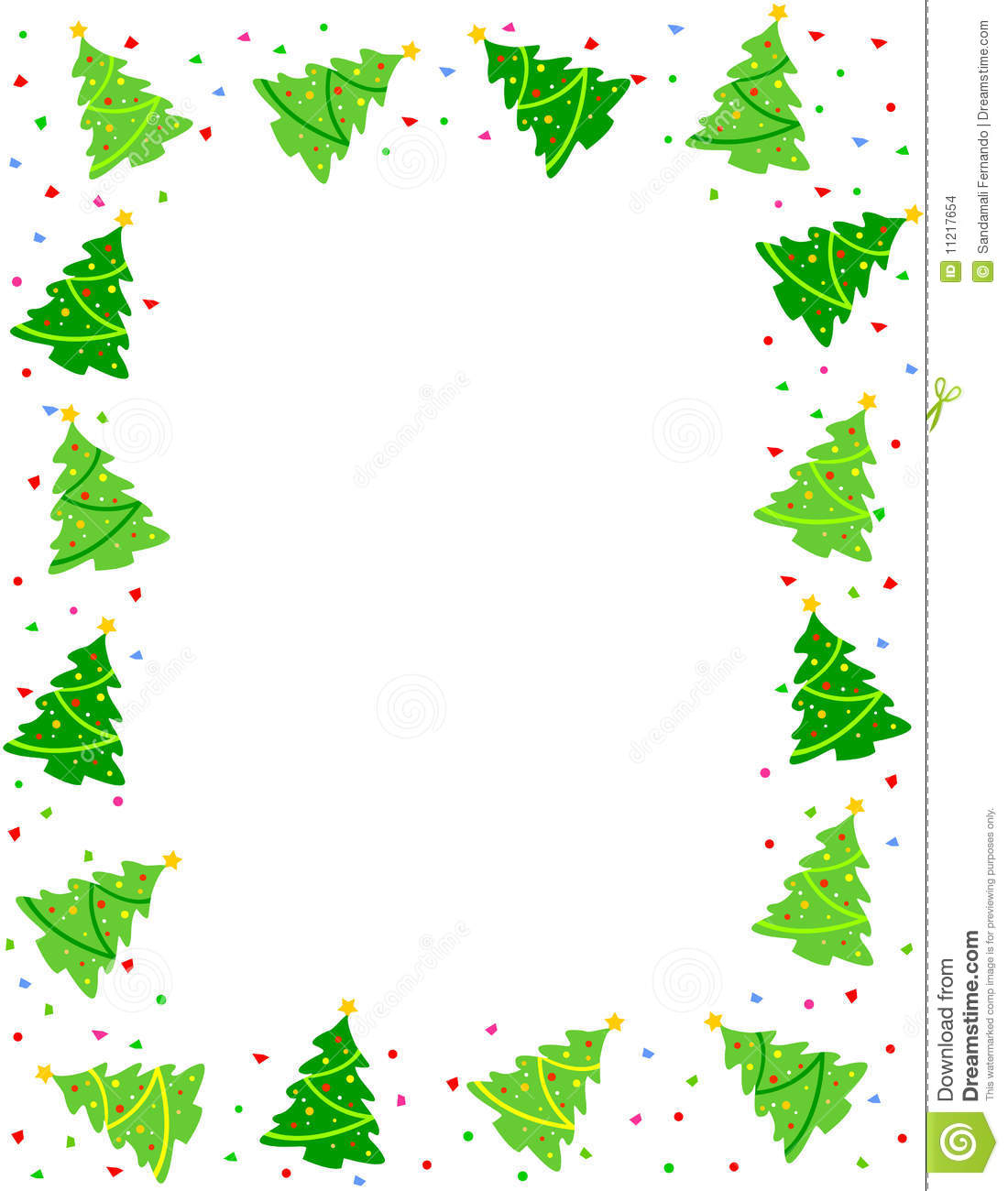 Christmas Tree Borders Clip Art Images   Pictures   Becuo