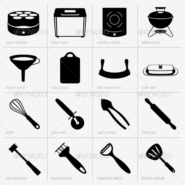 Graphicriver Kitchenware Icons 5381743