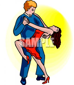 Man And Woman Dancing The Flamenco Clip Art   Royalty Free Clipart