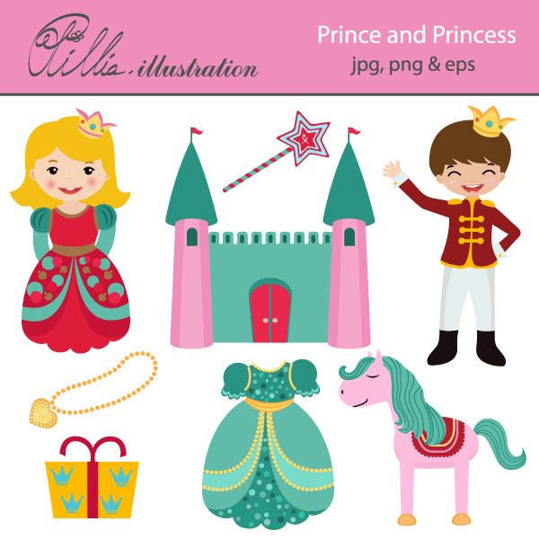 Prince And Princess Clip Art   Free   Clip Art   Pinterest