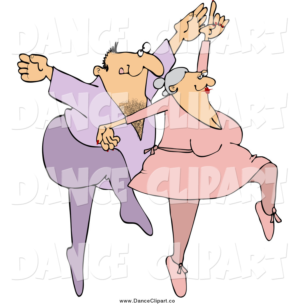 Vector Clip Art Of A Caucasian Man And Woman Dancing Ballet By Djart