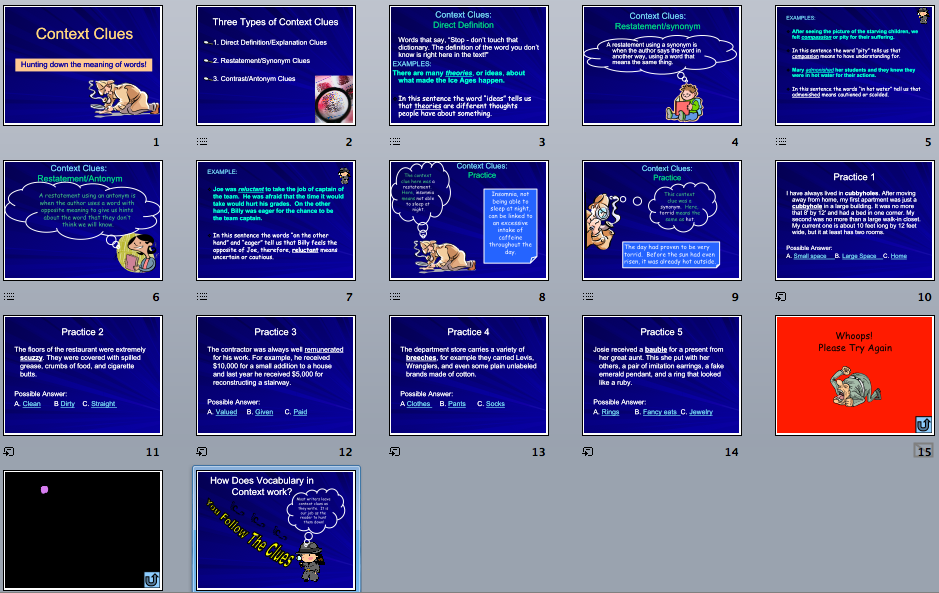 Context Clues   Power Point Maniac S Teaching Resources