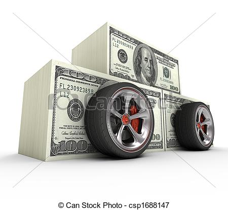 Stock Illustrations Of Expensive Car   The Cost Of Your Dream Car