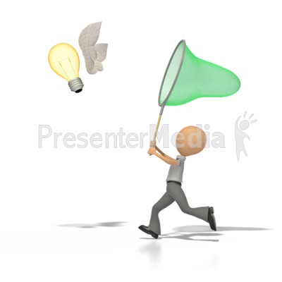 Catch An Idea   Business And Finance   Great Clipart For Presentations