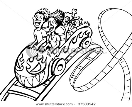 Roller Coaster Coloring Cake Ideas And Designs