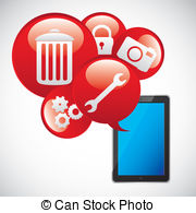 App Stock Illustrations  222581 App Clip Art Images And Royalty Free