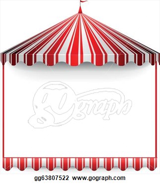 Carnivals Frame With A Circus Tent On Top  Clipart Drawing Gg63807522