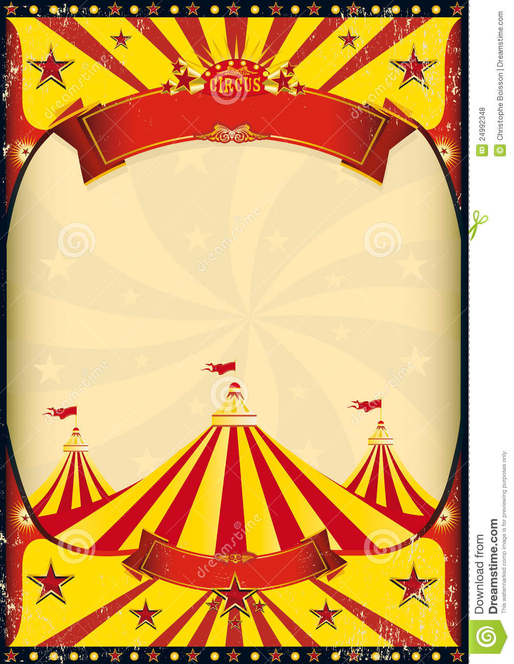 Circus Poster Big Top Royalty Free Stock Photos   Image  24992348