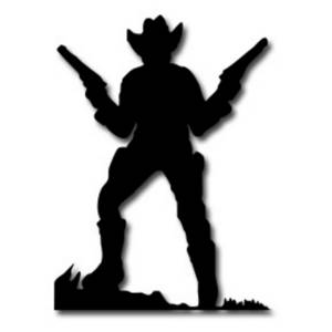 Cowboy Silhouette Clipart   Group Picture Image By Tag